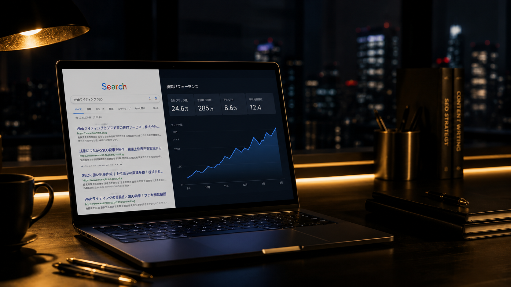 SEO検索1位獲得実績のイメージ